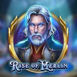 Rise of Merlin online game logo by Play'n GO on ozwincasinos-es.com